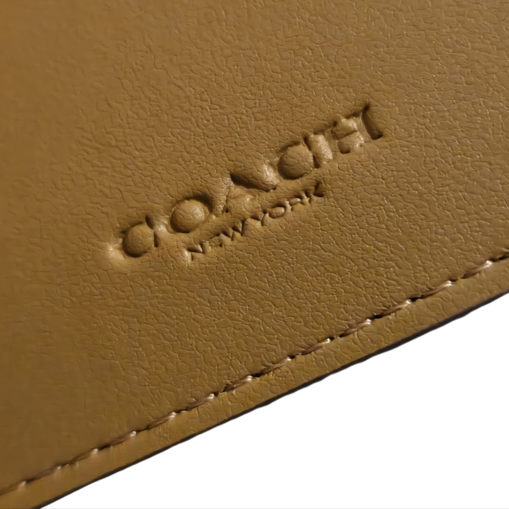 Coach Slim Zip Wallet In Signature Canvas With Stripe - Picture 10 of 13